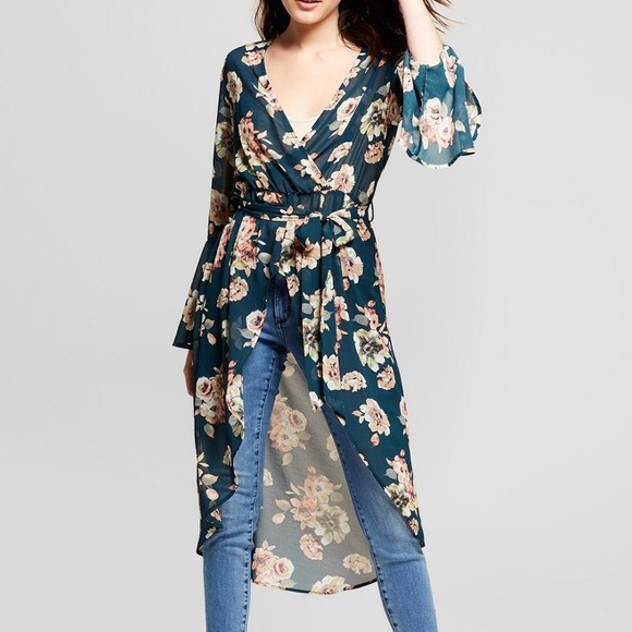 Xhilaration Dresses & Skirts - Xhilaration floral kimono dress